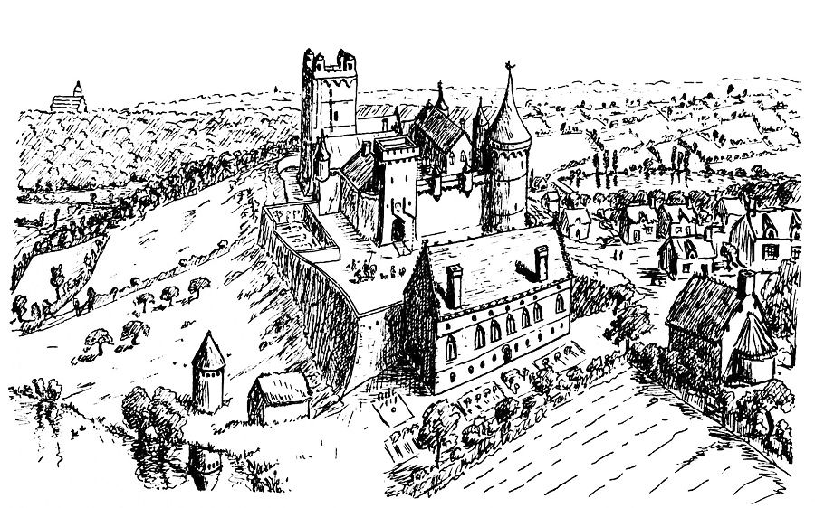 Château médiéval disparu d'Hambye