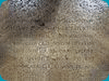 Dalle de sol à l'inscription de Guillaume d'Estouteville en la cathédrale de Rouen