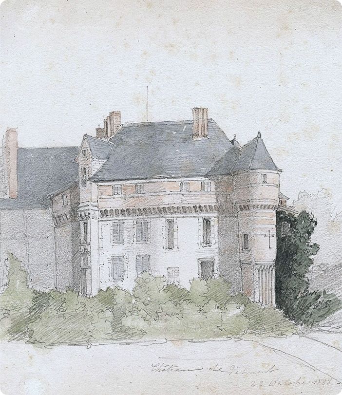 L'aile Louis XI du chteau.