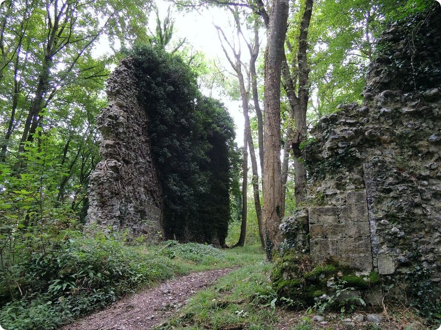 Vestiges du château médiéval d'Hautot-sur-Mer